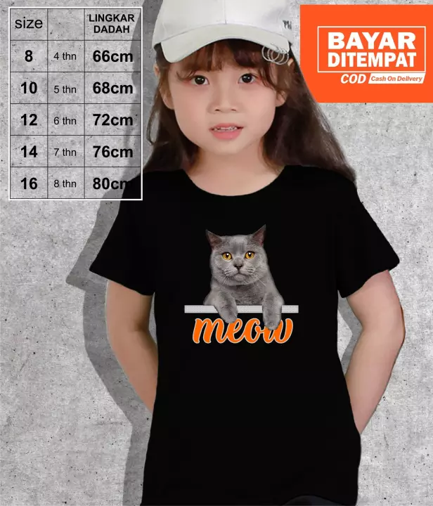 Detail Baju Kaos Gambar Kucing Nomer 39