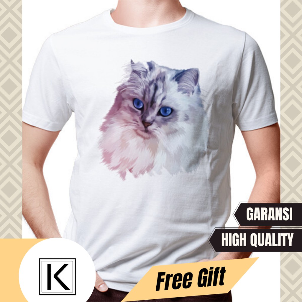 Detail Baju Kaos Gambar Kucing Nomer 42