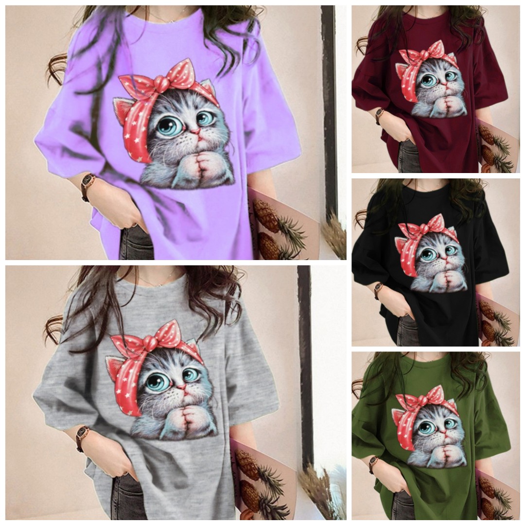 Detail Baju Kaos Gambar Kucing Nomer 43