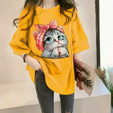 Detail Baju Kaos Gambar Kucing Nomer 48