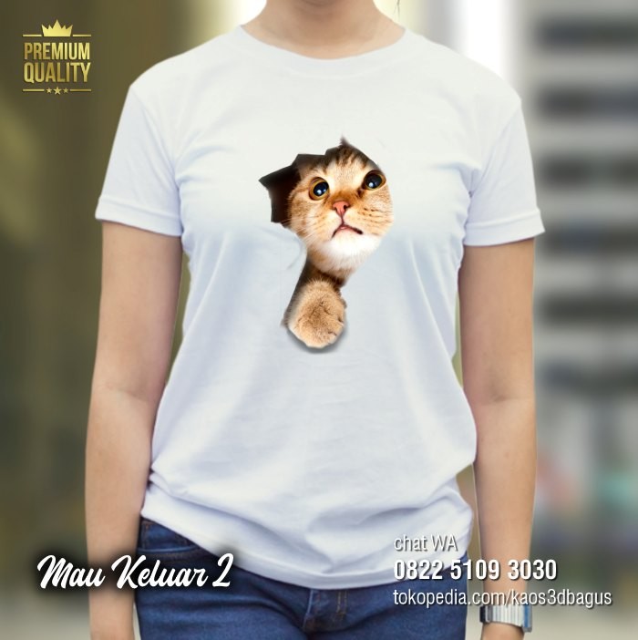 Detail Baju Kaos Gambar Kucing Nomer 50