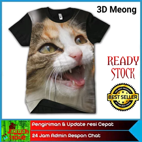 Detail Baju Kaos Gambar Kucing Nomer 56