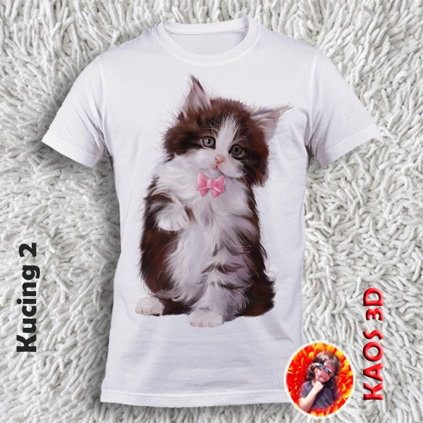 Detail Baju Kaos Gambar Kucing Nomer 9