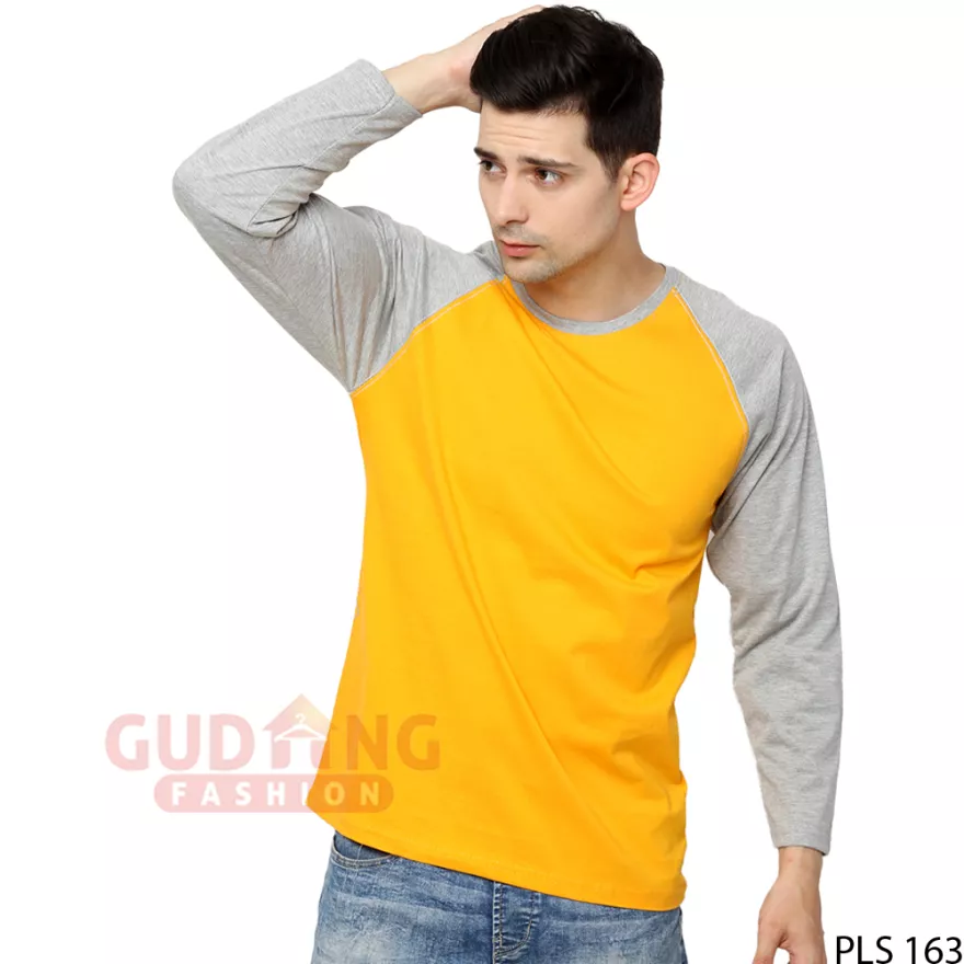 Detail Baju Kaos Kuning Lengan Panjang Nomer 16