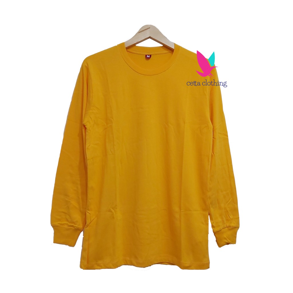 Detail Baju Kaos Kuning Lengan Panjang Nomer 18
