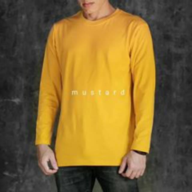 Detail Baju Kaos Kuning Lengan Panjang Nomer 25