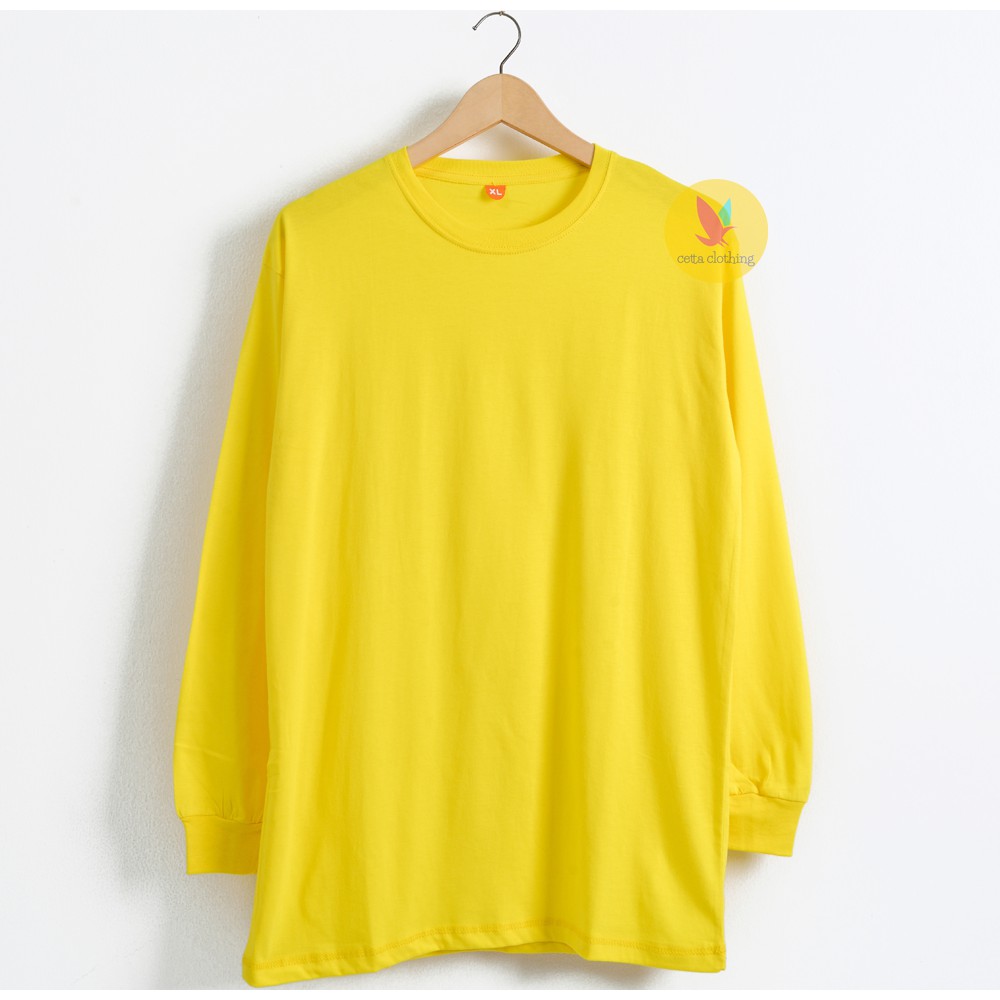 Detail Baju Kaos Kuning Lengan Panjang Nomer 27