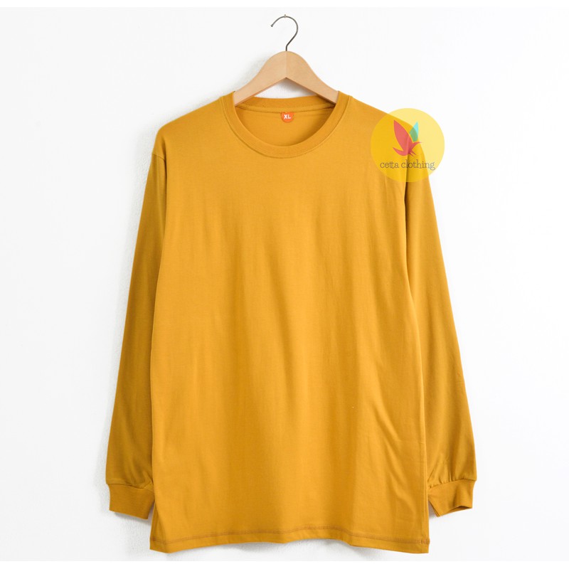 Detail Baju Kaos Kuning Lengan Panjang Nomer 29