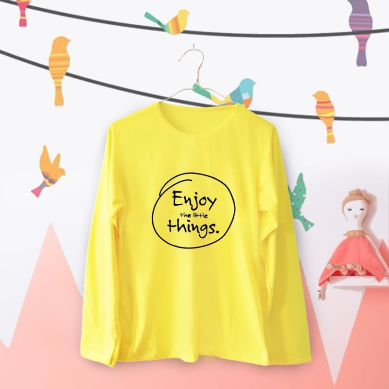 Detail Baju Kaos Kuning Lengan Panjang Nomer 38