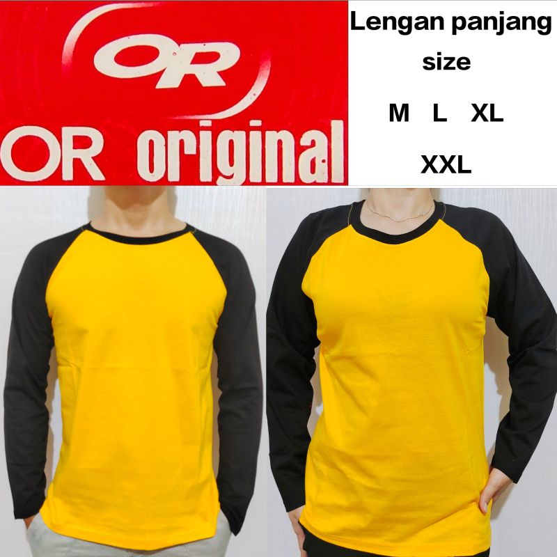 Detail Baju Kaos Kuning Lengan Panjang Nomer 40