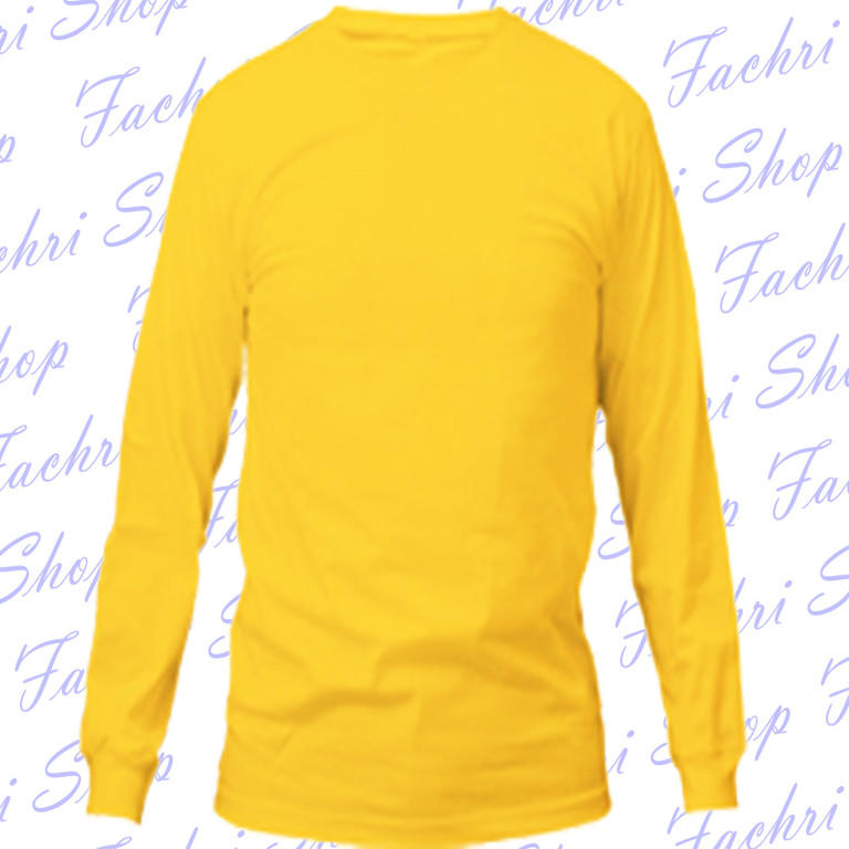 Detail Baju Kaos Kuning Lengan Panjang Nomer 6