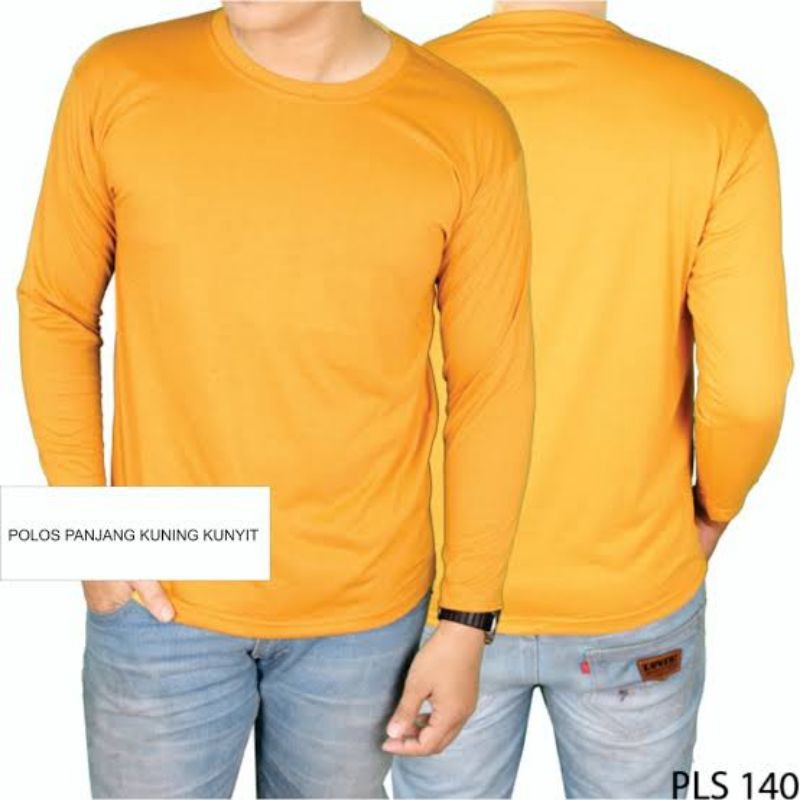 Detail Baju Kaos Kuning Lengan Panjang Nomer 50