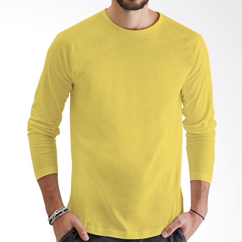 Detail Baju Kaos Kuning Lengan Panjang Nomer 10