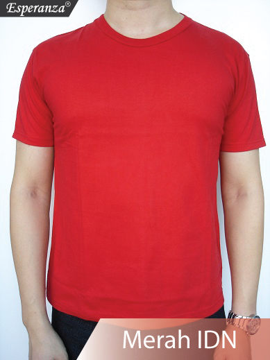 Detail Baju Kaos Merah Polos Nomer 18