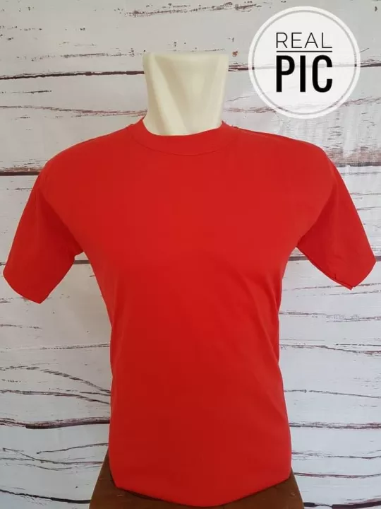 Detail Baju Kaos Merah Polos Nomer 21