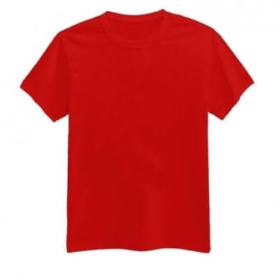 Detail Baju Kaos Merah Polos Nomer 4