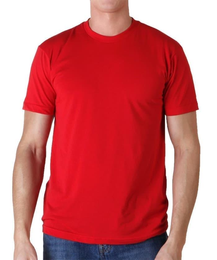 Detail Baju Kaos Merah Polos Nomer 6