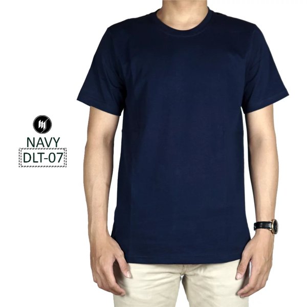 Detail Baju Kaos Polos Biru Navy Nomer 24