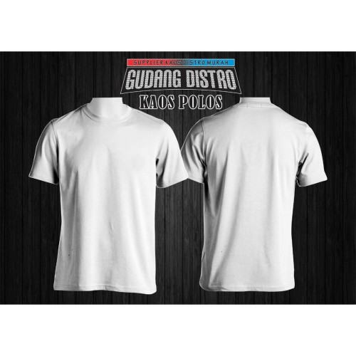 Detail Baju Kaos Polos Putih Depan Belakang Nomer 5