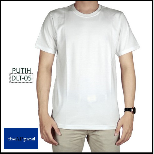 Detail Baju Kaos Putih Polos Nomer 45