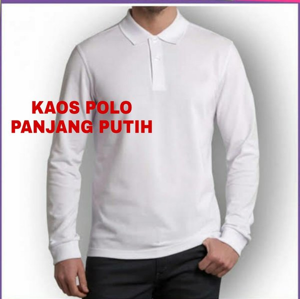 Detail Baju Kaos Putih Polos Lengan Panjang Nomer 38