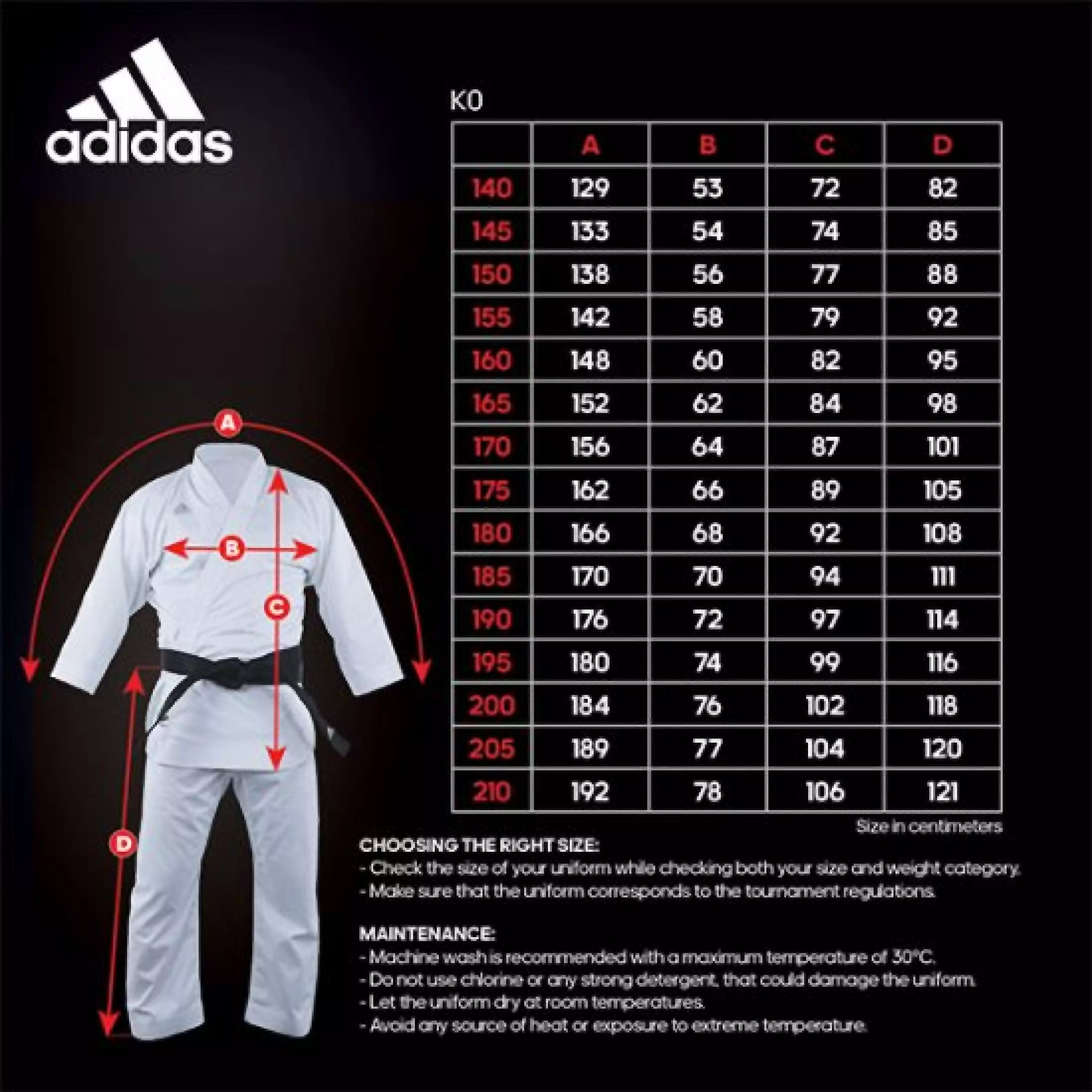 Detail Baju Karate Adidas Nomer 6