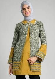 Detail Baju Kerja Batik Kombinasi Nomer 3