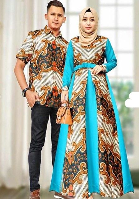 Detail Baju Kombinasi Batik Dan Polos Nomer 14