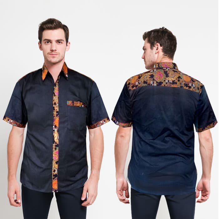 Detail Baju Kombinasi Batik Dan Polos Nomer 19