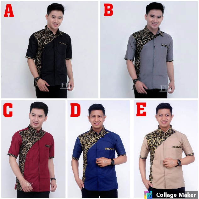 Detail Baju Kombinasi Batik Dan Polos Nomer 32