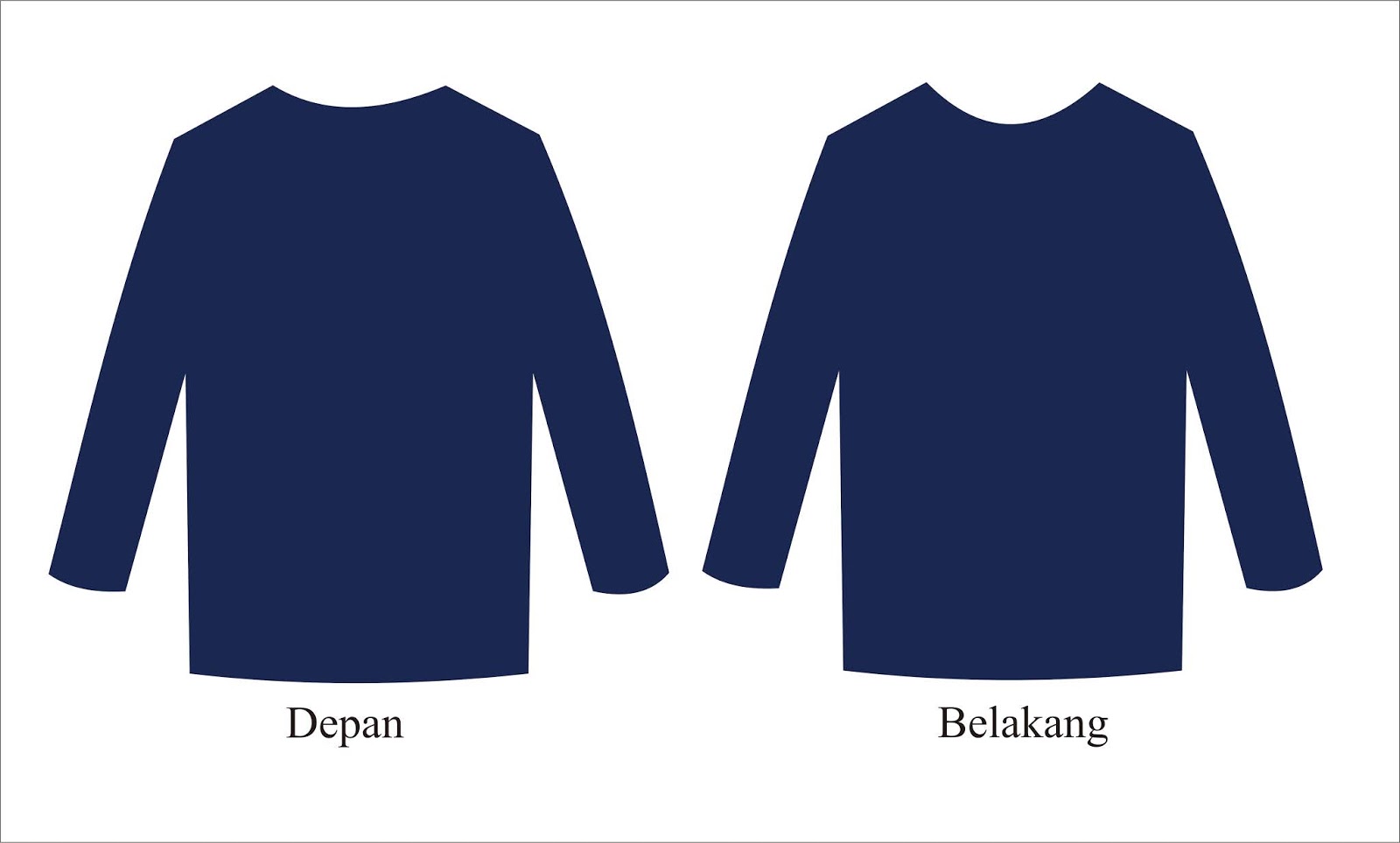 Detail Baju Kosong Depan Belakang Nomer 38