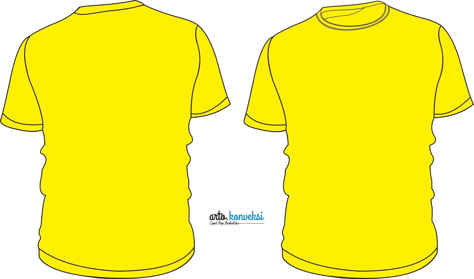 Detail Baju Kuning Polos Depan Belakang Nomer 2