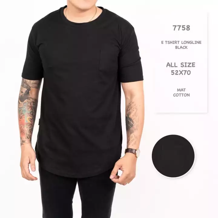 Detail Baju Longline Pria Nomer 9