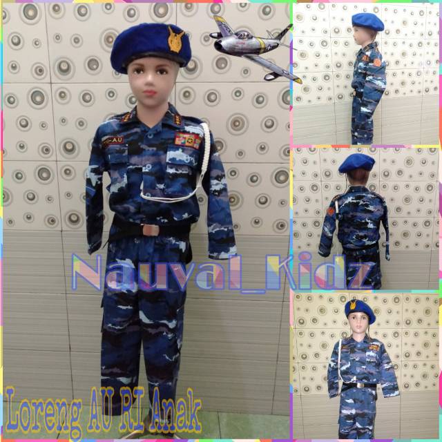 Detail Baju Loreng Tni Au Nomer 32