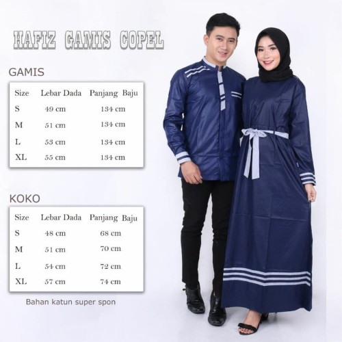 Detail Baju Muslim Warna Biru Dongker Nomer 12