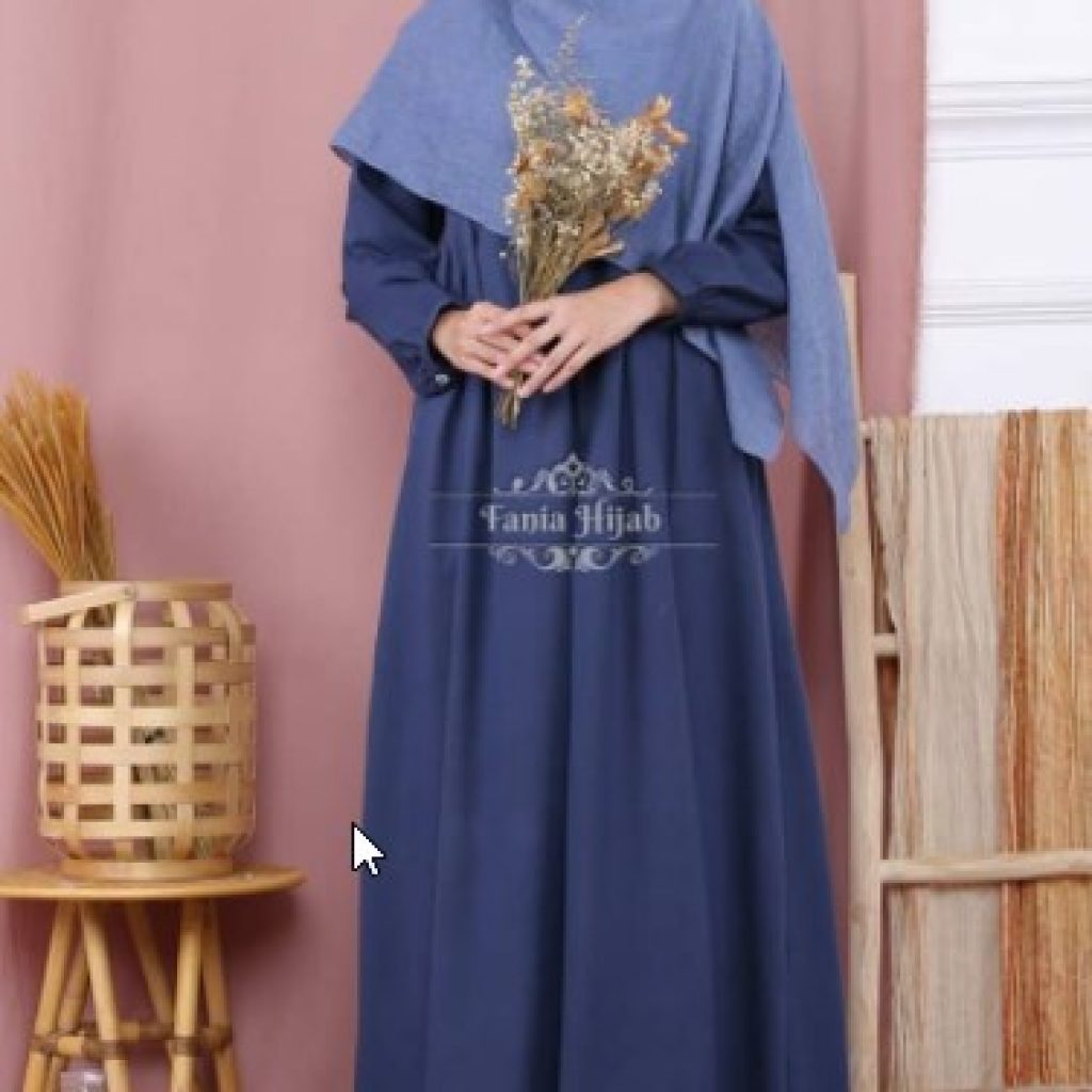 Detail Baju Muslim Warna Biru Dongker Nomer 15