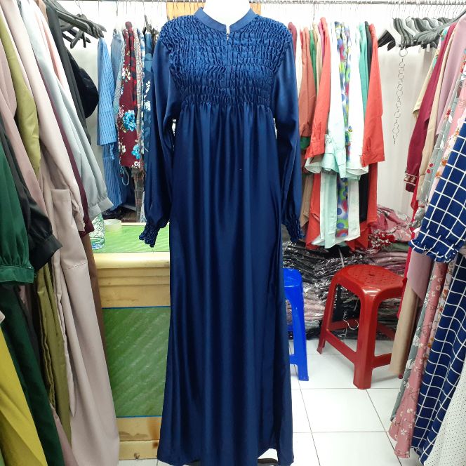 Detail Baju Muslim Warna Biru Dongker Nomer 49