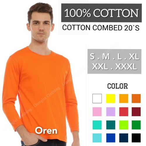 Detail Baju Oren Polos Nomer 11