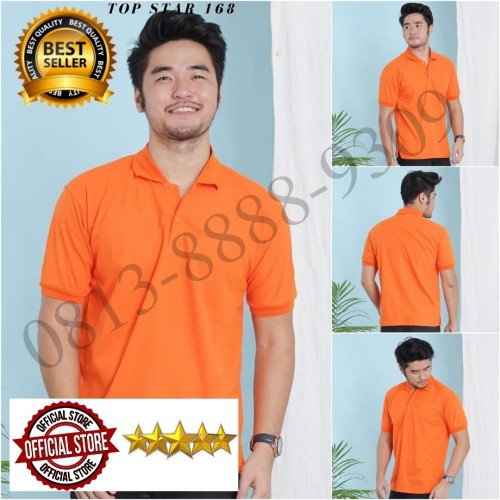 Detail Baju Oren Polos Nomer 39