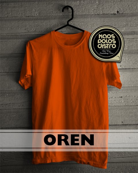 Detail Baju Oren Polos Nomer 8