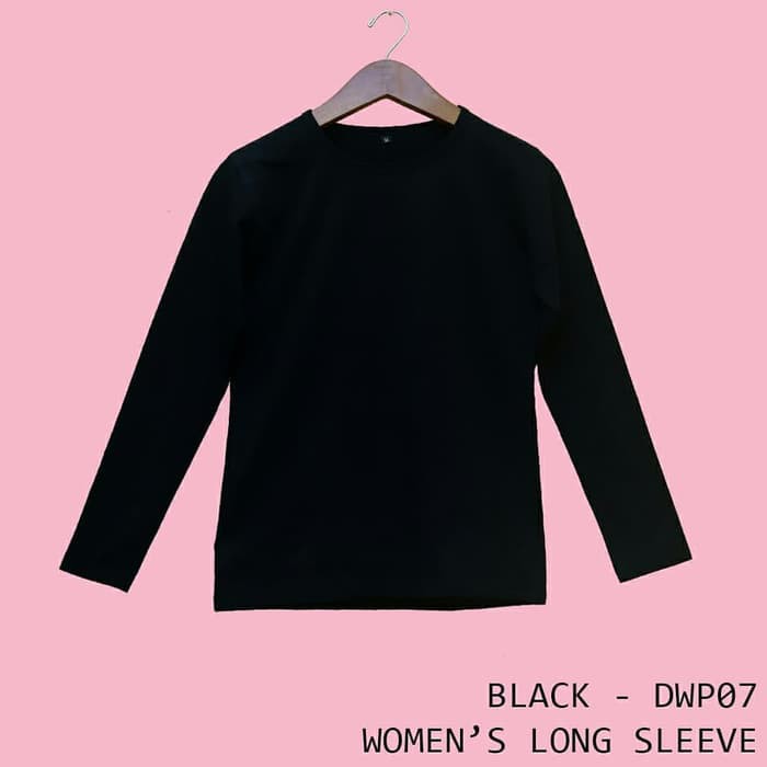 Detail Baju Panjang Hitam Polos Nomer 8