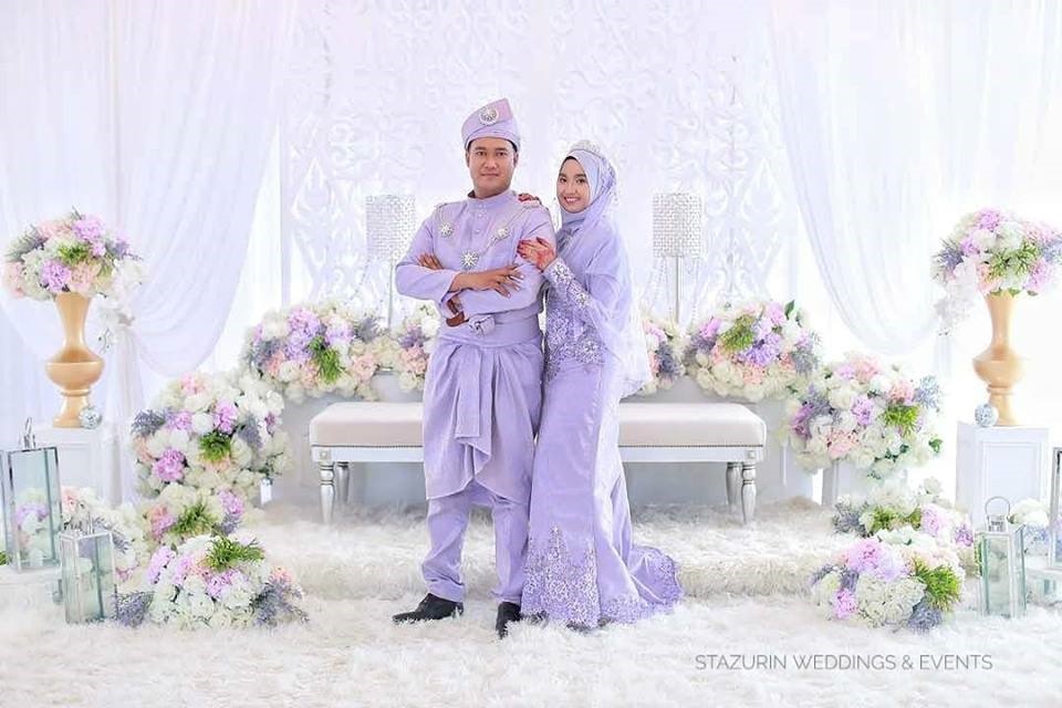 Detail Baju Pengantin Purple Lavender Nomer 26