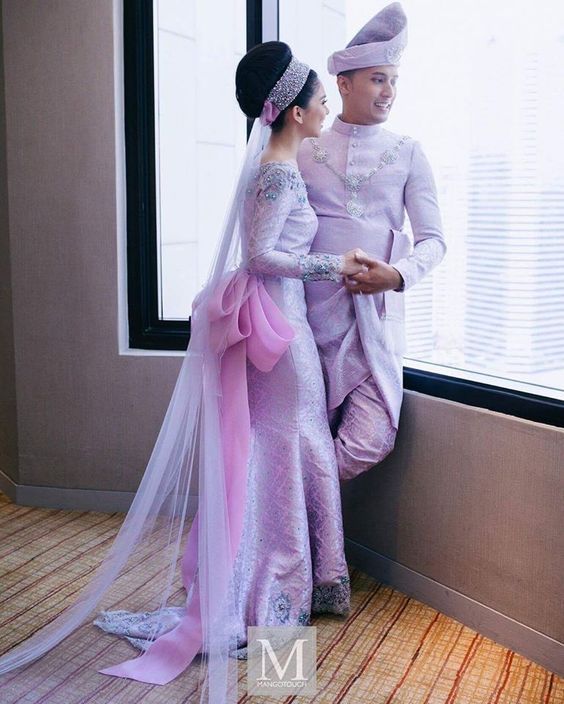 Detail Baju Pengantin Purple Lavender Nomer 4