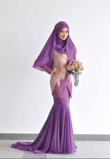 Detail Baju Pengantin Purple Lavender Nomer 42