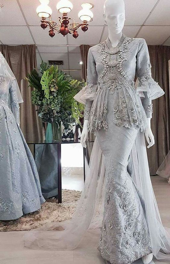 Detail Baju Pengantin Silver Gold Nomer 36