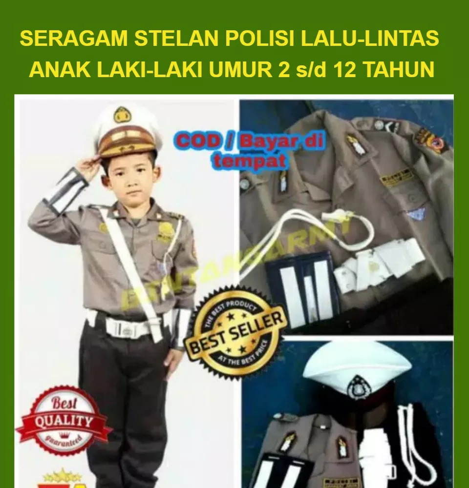 Detail Baju Polisi Lalu Lintas Dewasa Nomer 26