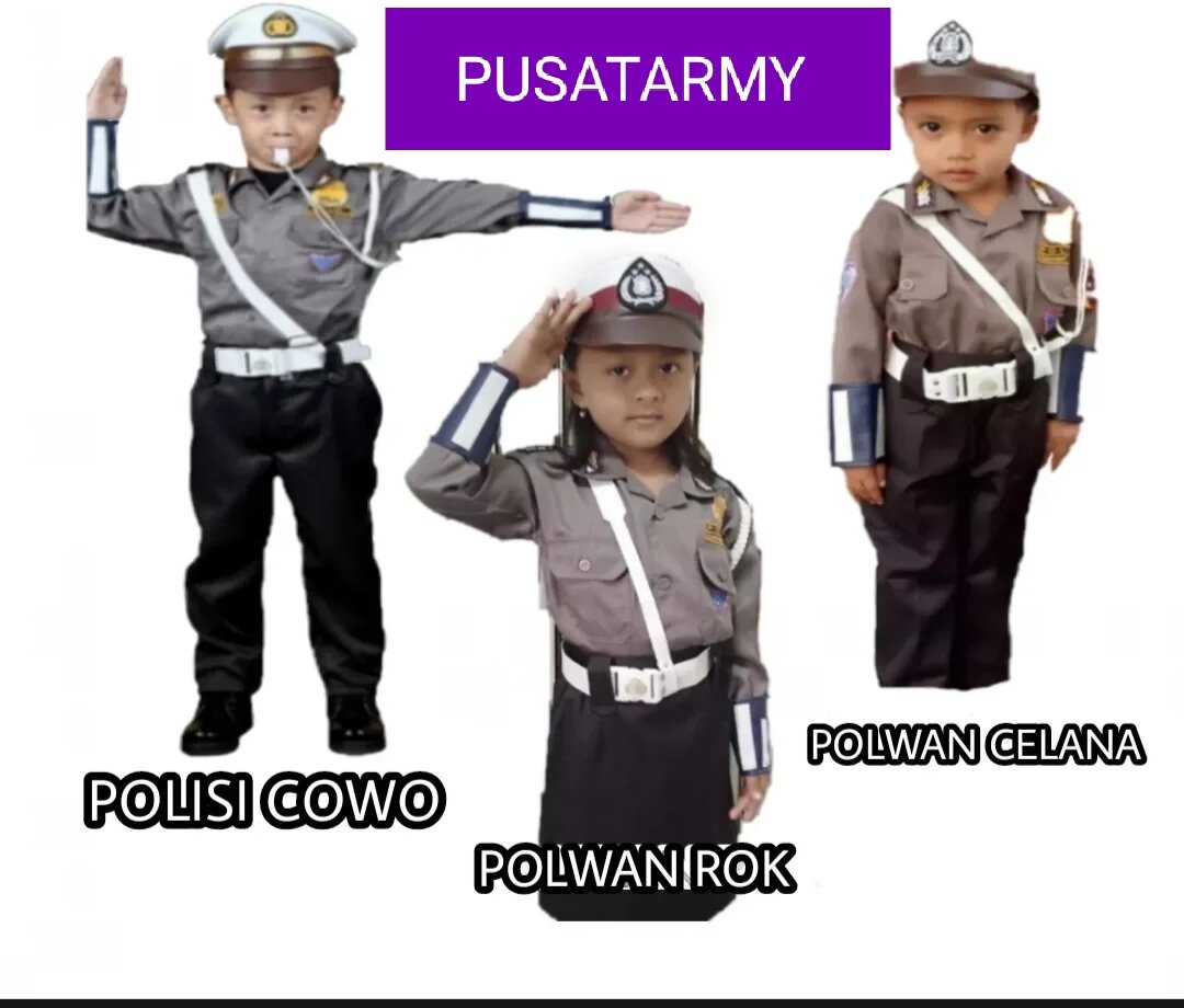 Detail Baju Polisi Lalu Lintas Dewasa Nomer 5