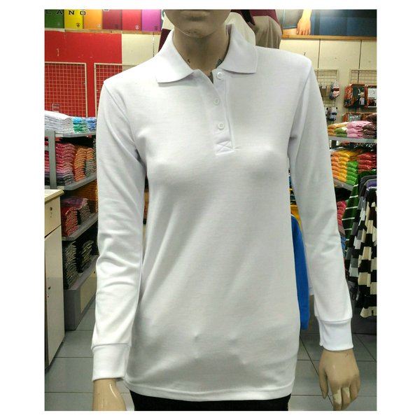 Detail Baju Polo Putih Nomer 23