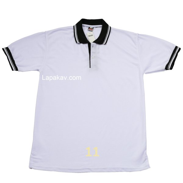 Detail Baju Polo Putih Nomer 27