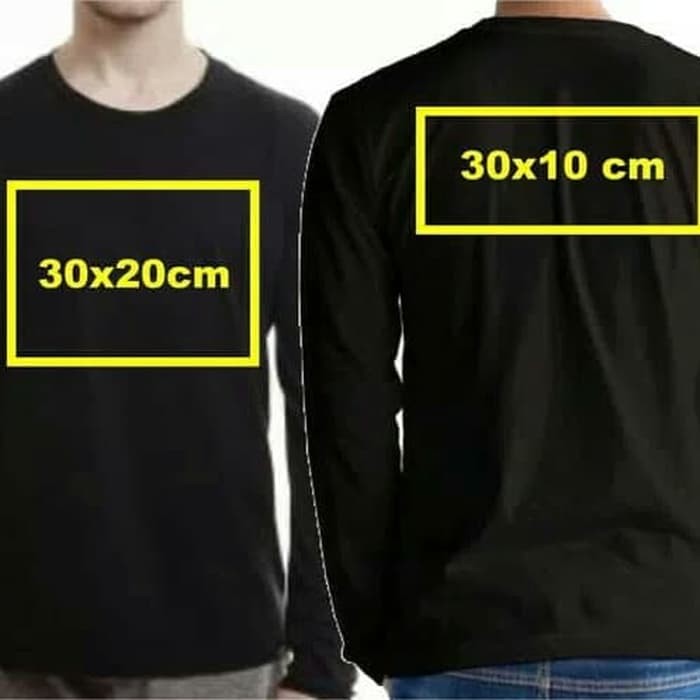 Detail Baju Polos Hitam Panjang Depan Belakang Nomer 33